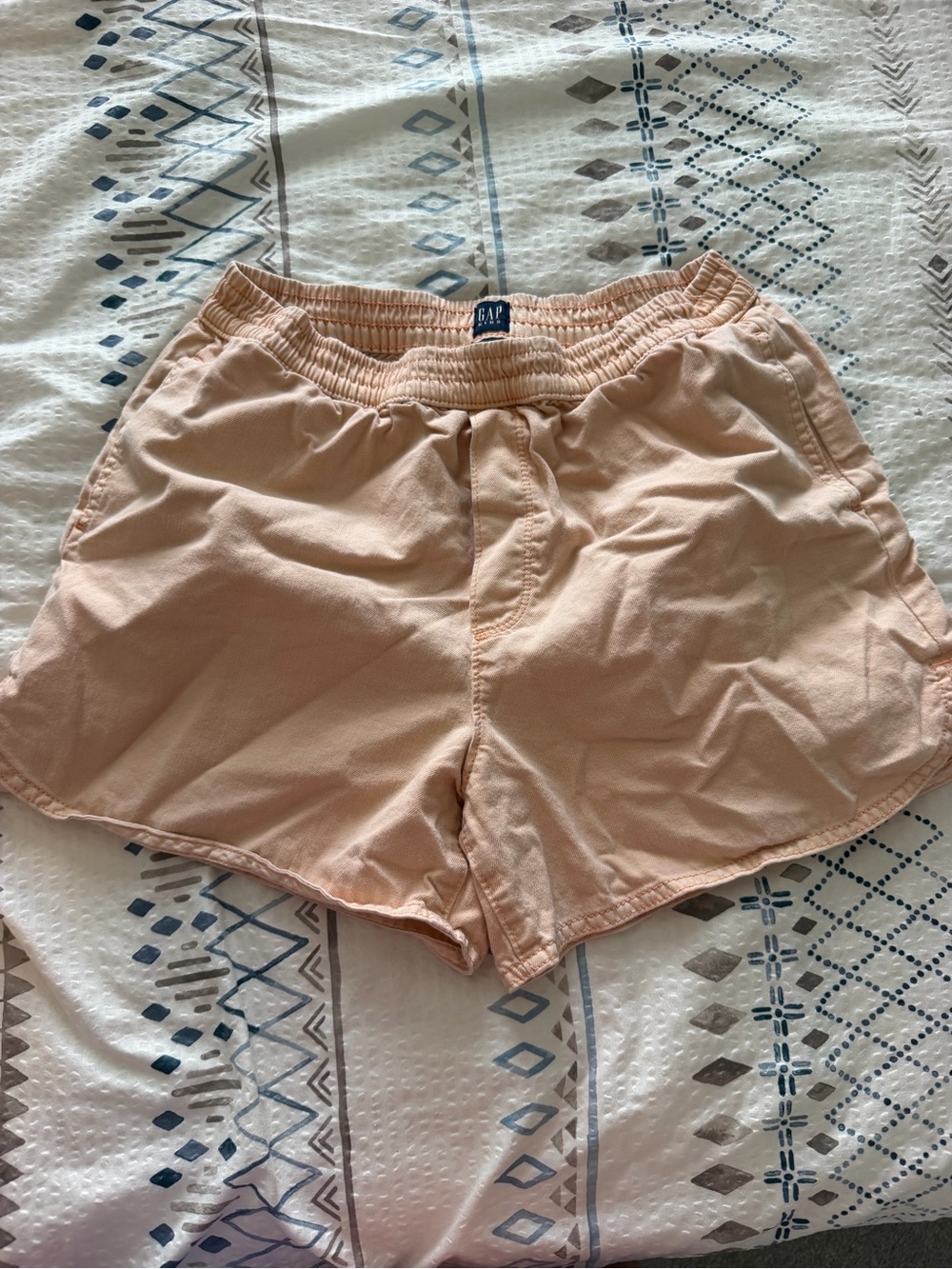 GAP Peach Elastic-Waist Kids Shorts